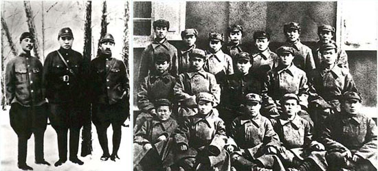 Nordkoreanische Angehörige der mandschurischen Partisanen Nordkoreanische Angehörige der mandschurischen Partisanen