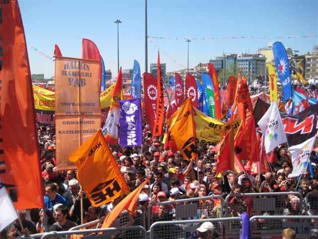 Taksim-Demonstration am 1. Mai 2010